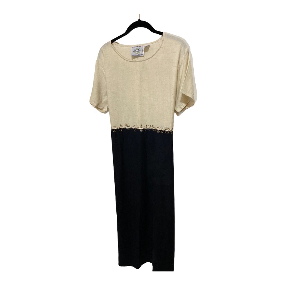Linen blend beautiful maxi dress